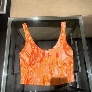 Orange Women's Crop Top